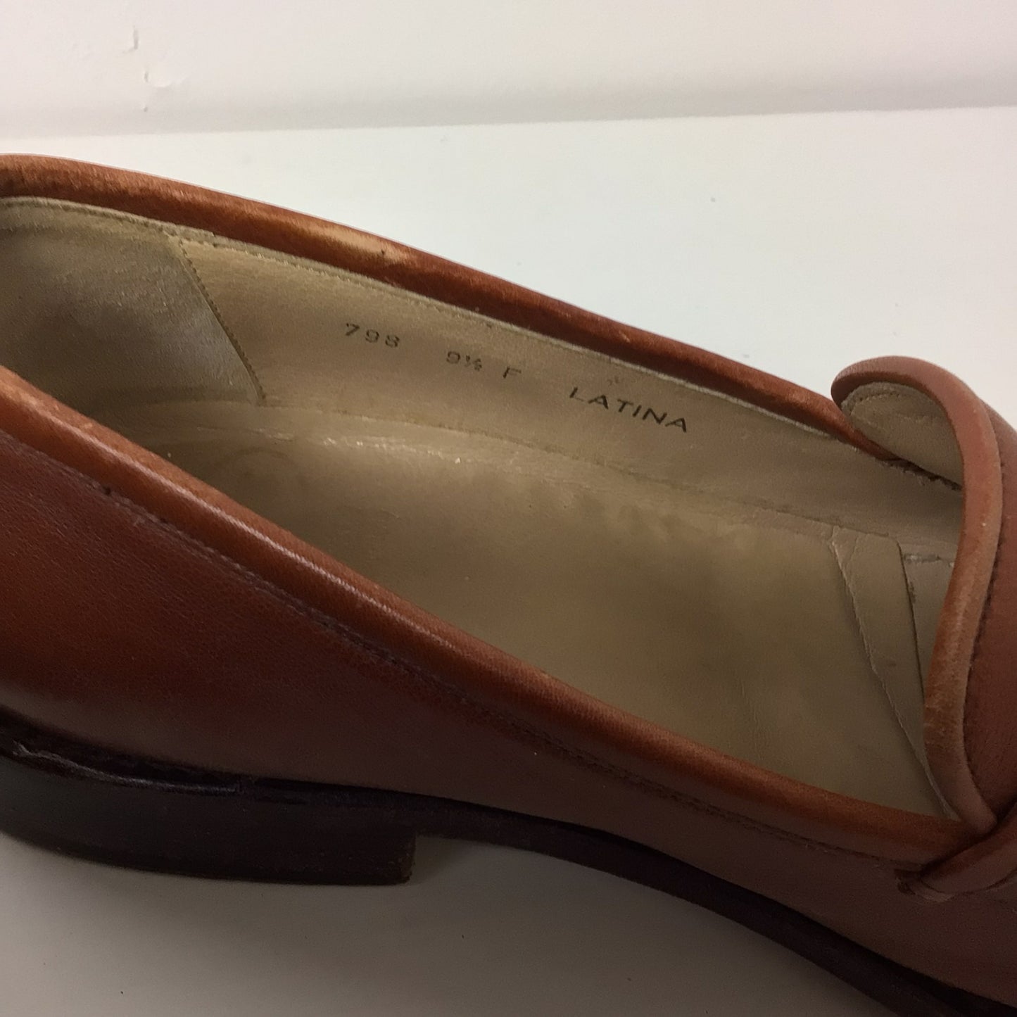 Church's Brown Leather Latina Loafers Moccasins Size 9.5 F