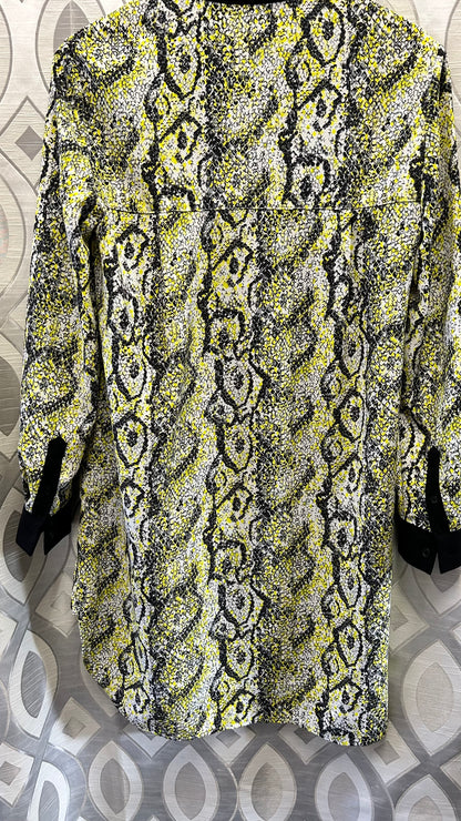 French Connection Tunic Top, 8, black yellow