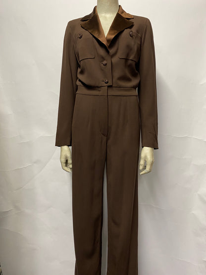 Mario Borsato Brown Vintage Jumpsuit 10