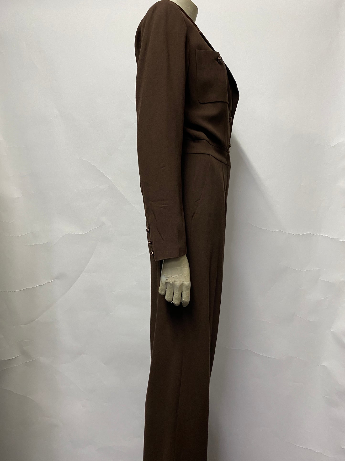 Mario Borsato Brown Vintage Jumpsuit 10