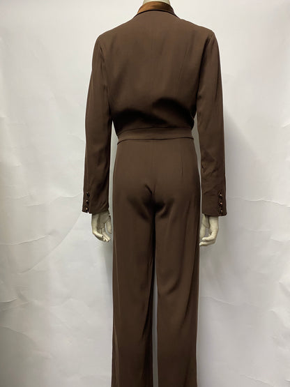 Mario Borsato Brown Vintage Jumpsuit 10