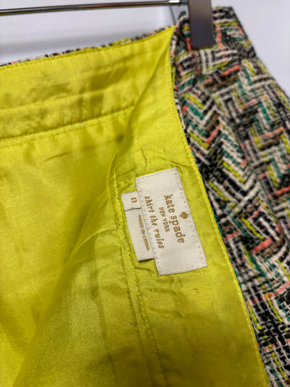 Kate Spade Multicolour Tweed Mini Skirt XS