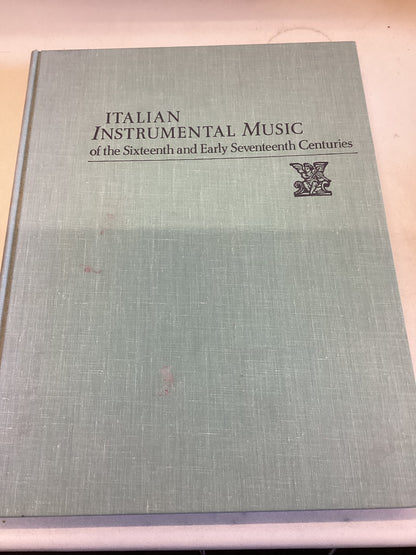 Italian Instrumental Music of The Sixteenth and Early Seventeenth Centuries vol 25 Johann Hieronymus Kapsberger