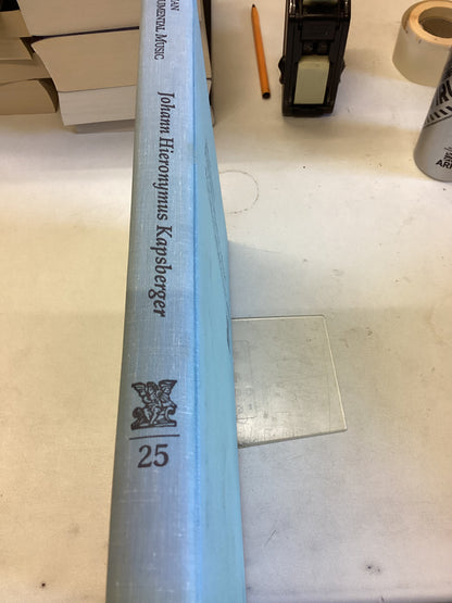 Italian Instrumental Music of The Sixteenth and Early Seventeenth Centuries vol 25 Johann Hieronymus Kapsberger