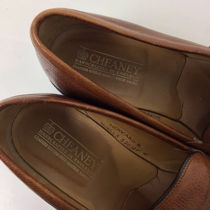 Cheaney Brown Howard R Leather Moccasin Loafers Shoes Size 10 F