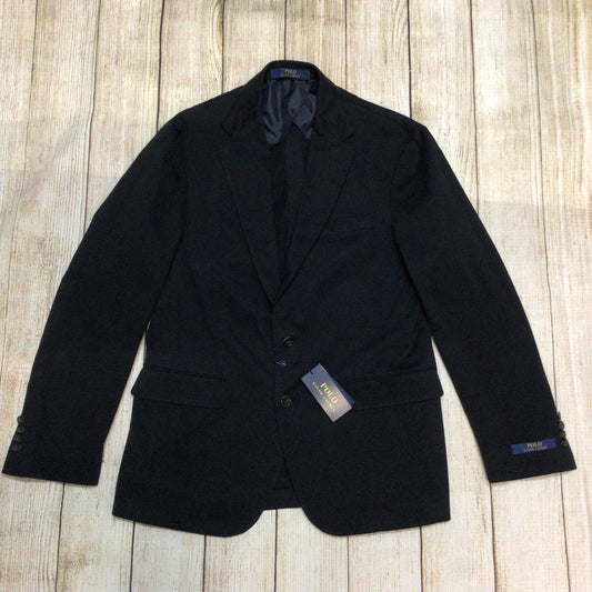 BNWT Polo Ralph Lauren Navy Blue Cotton Blend Blazer Jacket Size 40R