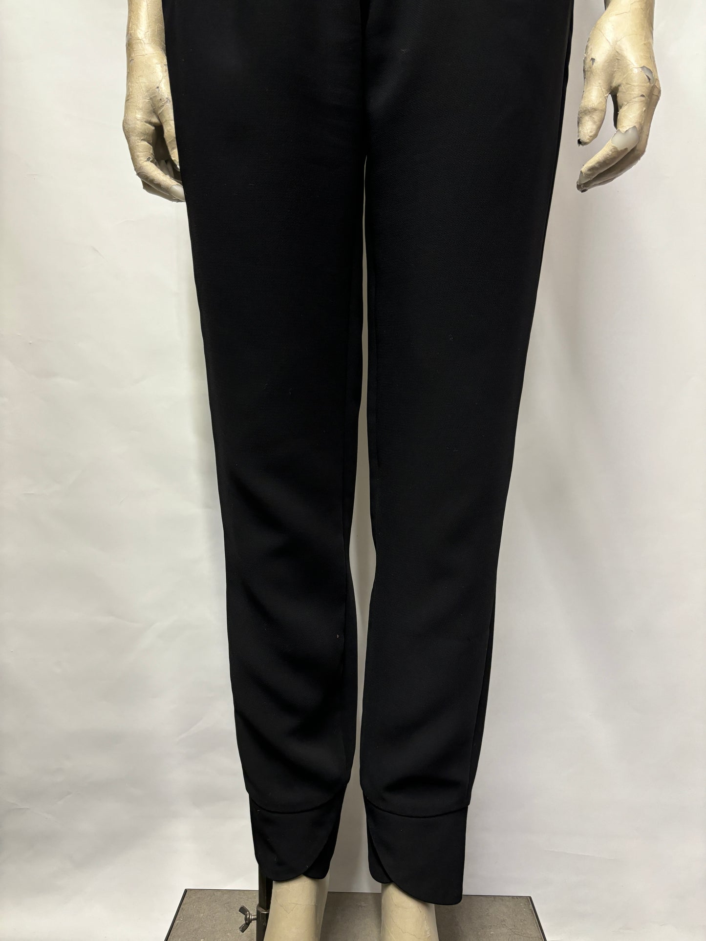 Reiss Black Blouse Short Sleeve Jumpsuit 8