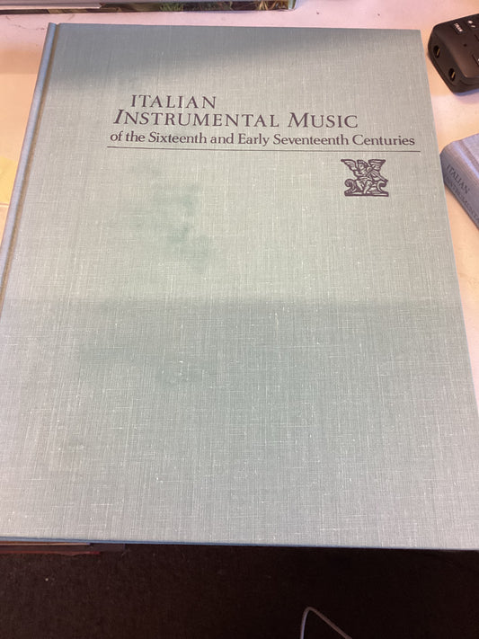 Italian Instrumental Music of The Sixteenth and Early Seventeenth Centuries Vol 3 Jacques Buus