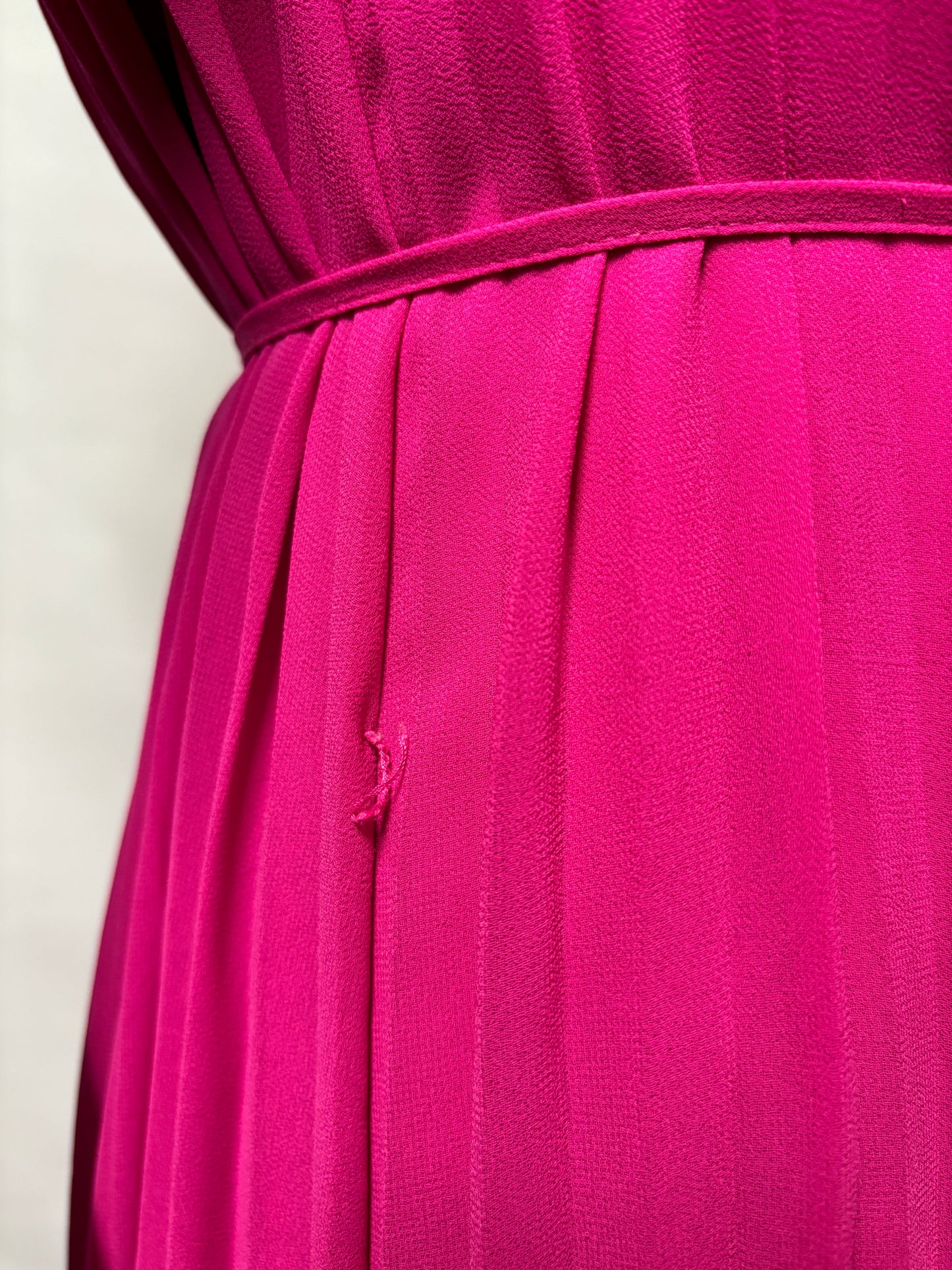 Ted Baker Pink Pleated Off-Shoulders Dress Small