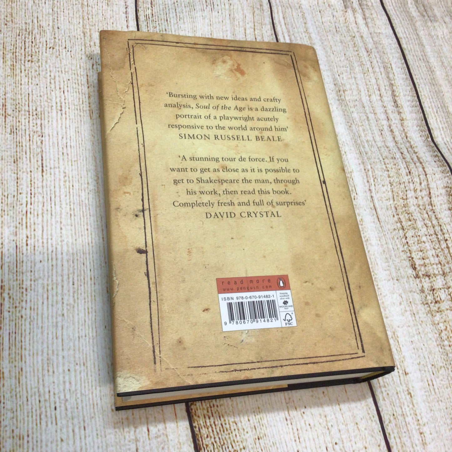 Soul of the Age: The Life, Mind & World of William Shakespeare (2008) Signed