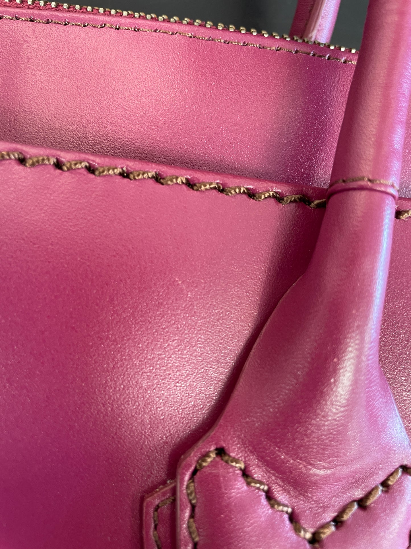Radley Purple Leather Bag Handbag with Charms