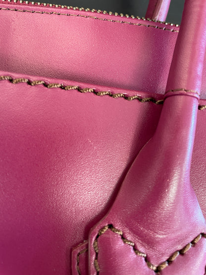 Radley Purple Leather Bag Handbag with Charms