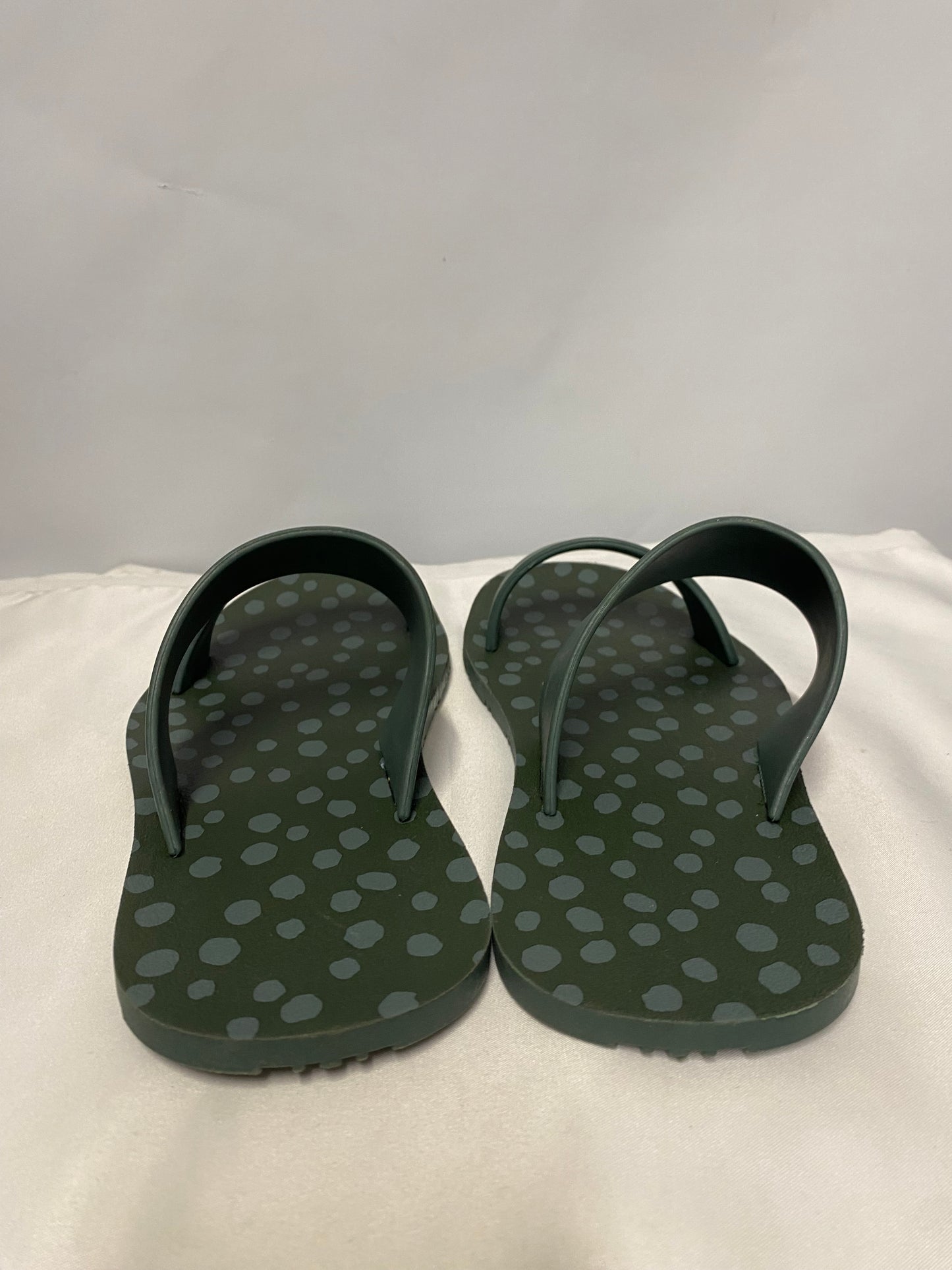 Joules Green Polka Dot Rubber Sliders 3