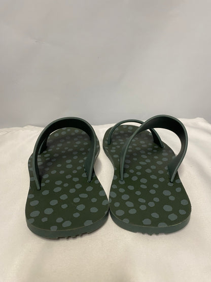 Joules Green Polka Dot Rubber Sliders 3