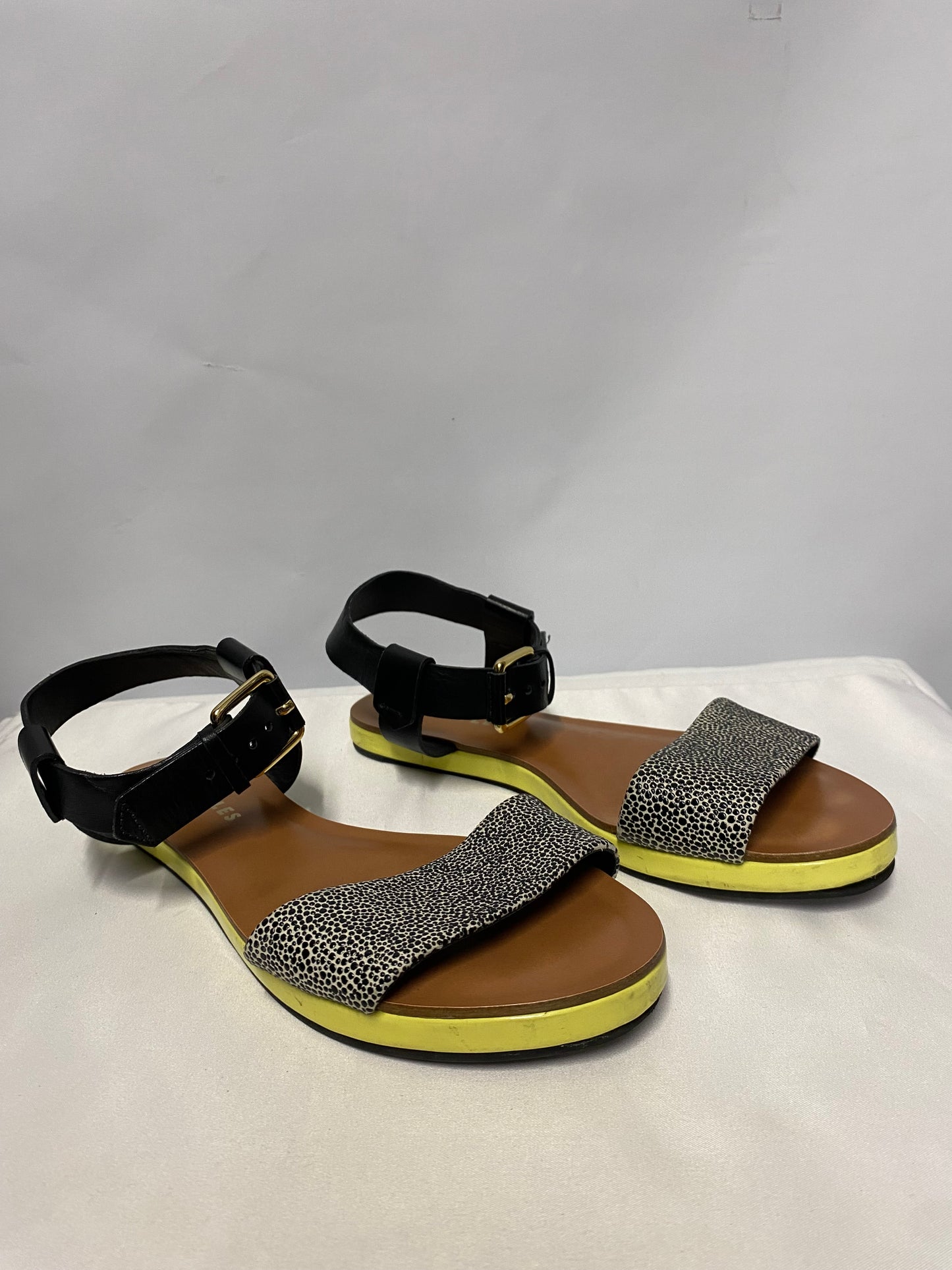 Whistles Black Speckled Leather Sandals 36/3