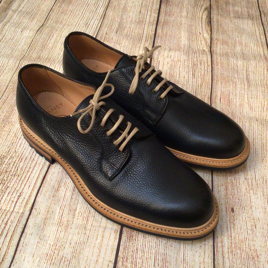 Joseph Cheaney Navy Blue Teign II Derby Leather Shoes 12508/F Size 9