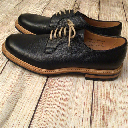 Joseph Cheaney Navy Blue Teign II Derby Leather Shoes 12508/F Size 9