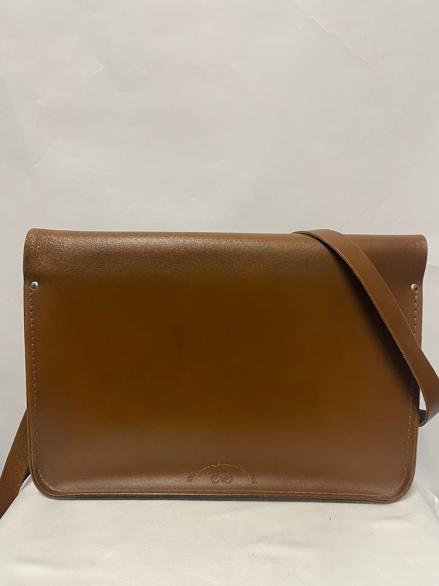 The Cambridge Satchel Company 15 Inch Brown Leather Satchel with Cross Body Strap