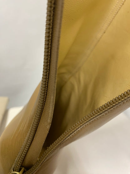 Jimmy Choo Tan Leather Heeled Calf Boots 4.5 with dustbag