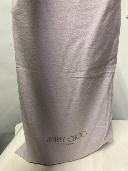 Jimmy Choo Tan Leather Heeled Calf Boots 4.5 with dustbag