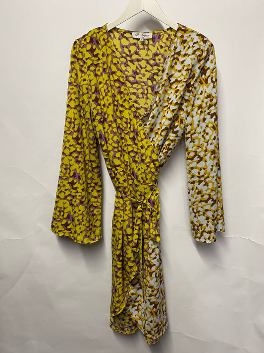 D.Anna Multi Mix Leopard Print Wrap Dress 14