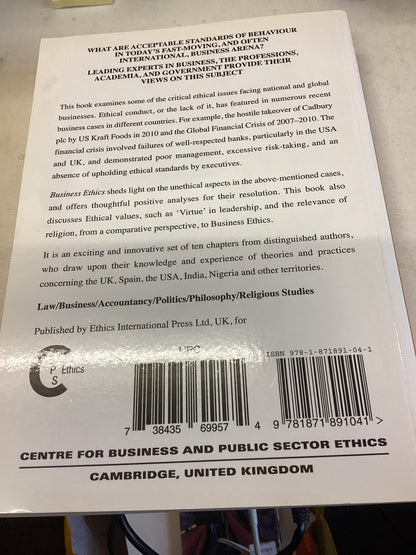 Teaching Ethics Business Ethics Edited By Rosamund Thomas