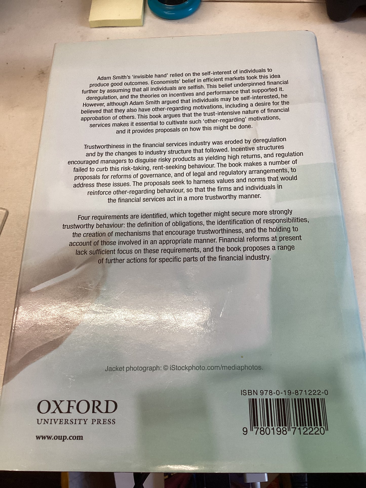 Capital Failure Rebuilding Trust In Financial Services Edited By Nicholas Morris and David Vines