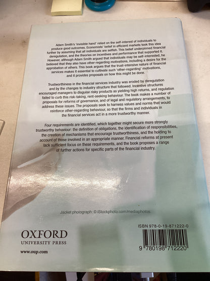 Capital Failure Rebuilding Trust In Financial Services Edited By Nicholas Morris and David Vines