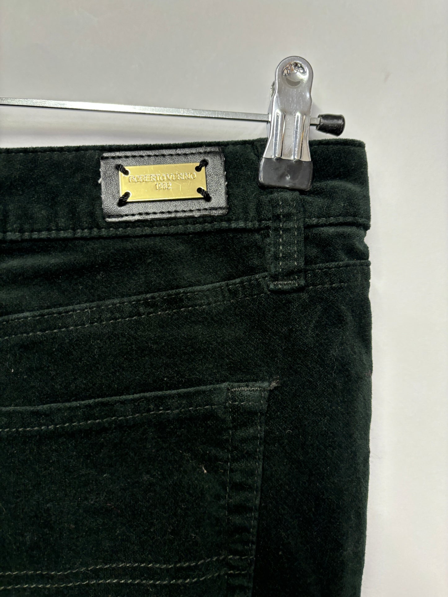 Roberto Verino Green Velvet Straight Leg Trousers 12