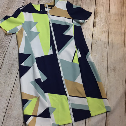 Paul Costelloe Yellow, Blue & White Multi Print Shift Dress Size 12