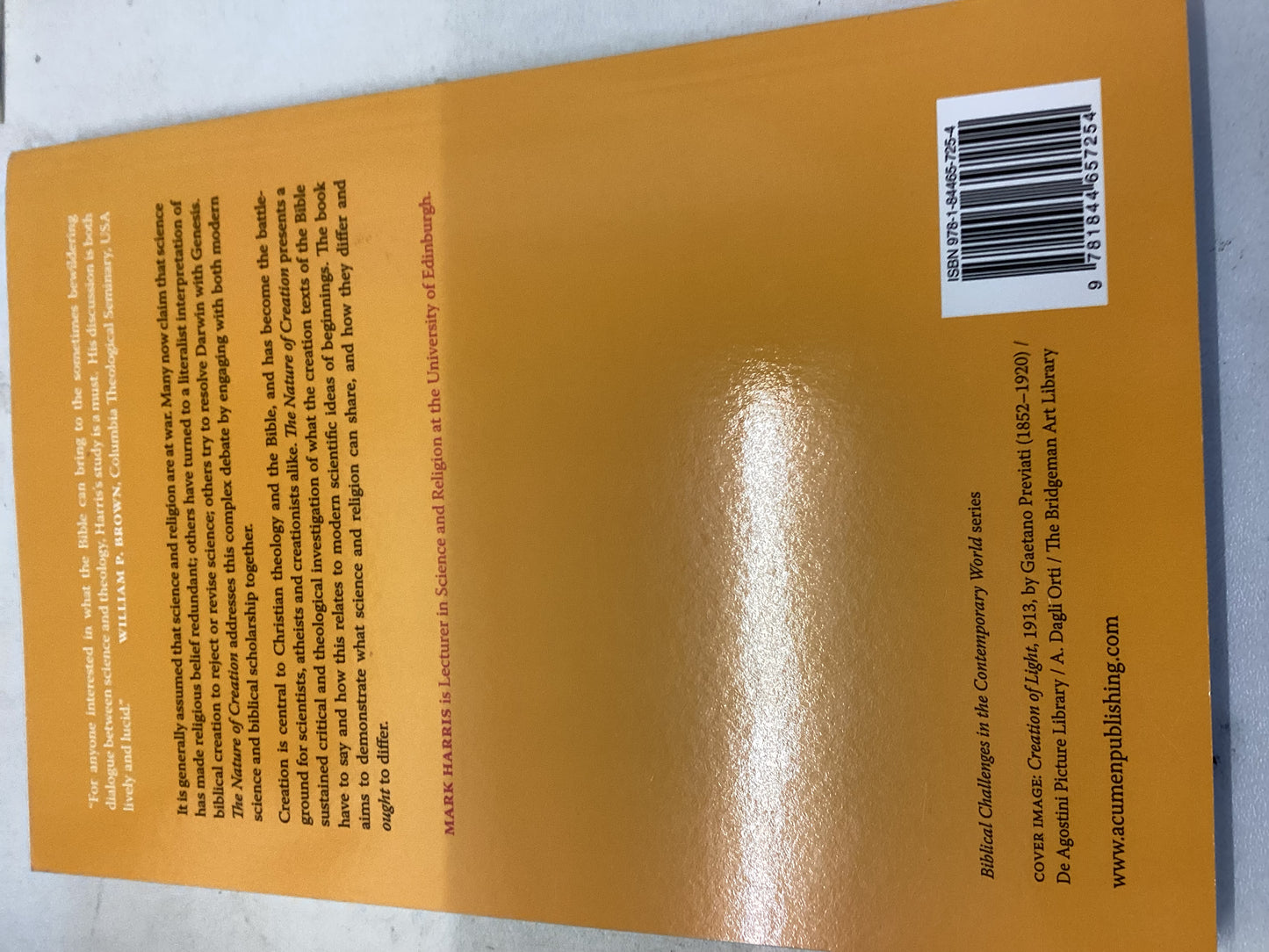 The Nature of Creation Examining The Bible and Science Mark Harris