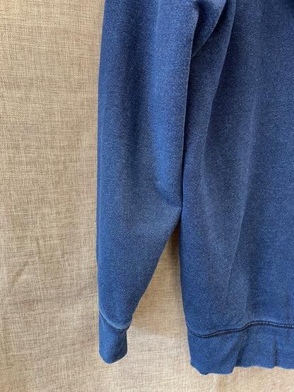 Levi's Levi Strauss Red Tab Blue Indigo Distressed Hoodie Sweatshirt Medium