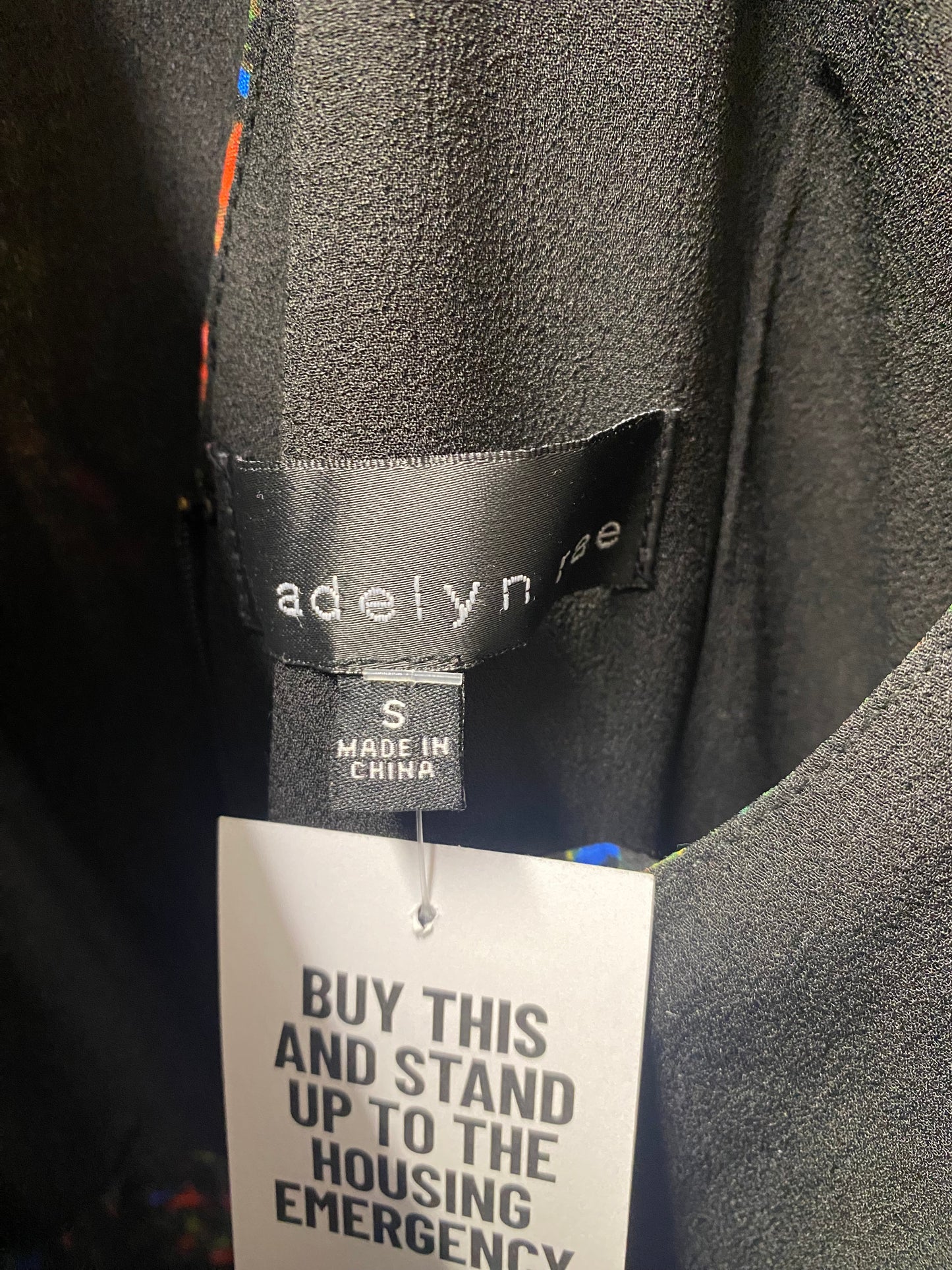 Adelyn Rae Multi Colour Sleeveless A-line Mini Dress Small