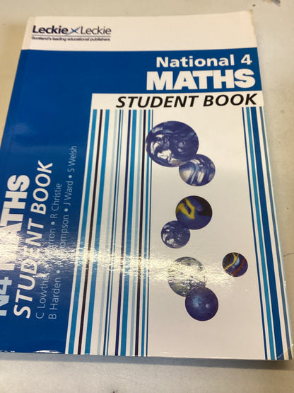 National 4 Maths Student Book Leckie