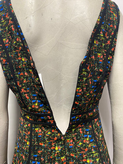 Adelyn Rae Multi Colour Sleeveless A-line Mini Dress Small