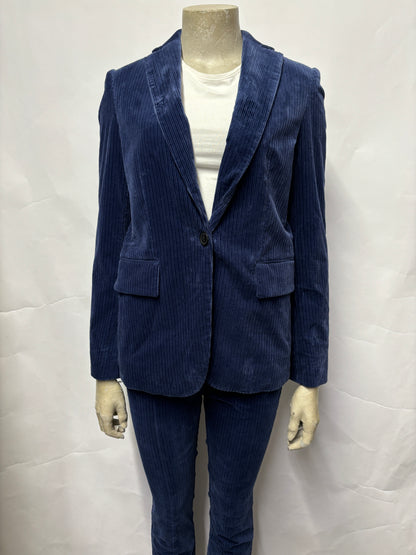 Frame Blue Corduroy Suit Small BNWT