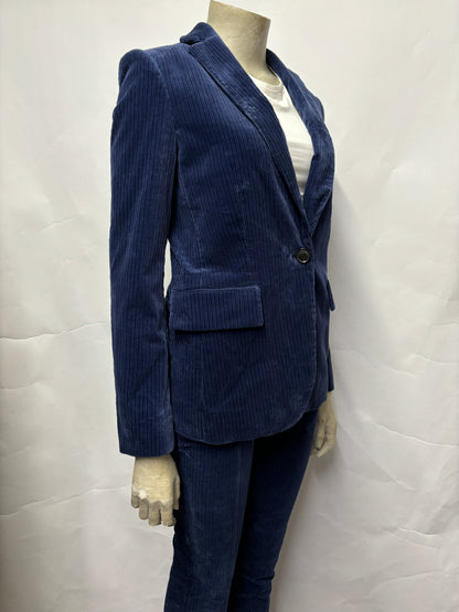 Frame Blue Corduroy Suit Small BNWT