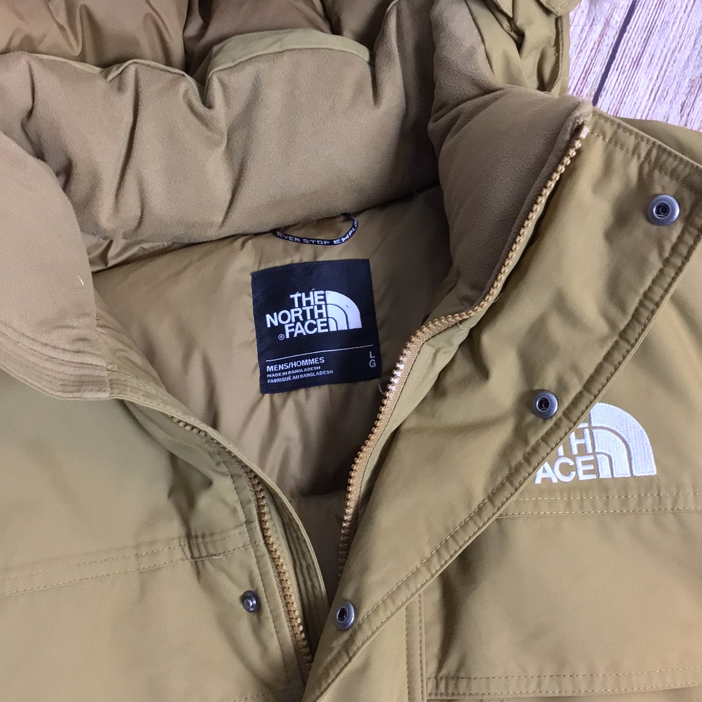 The North Face Utility Brown McMurdo 550 Down Jacket Parka Size L