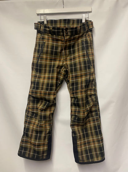 Everest Brown Chequered Insulated Fleece Lined Kids Salopettes 28"