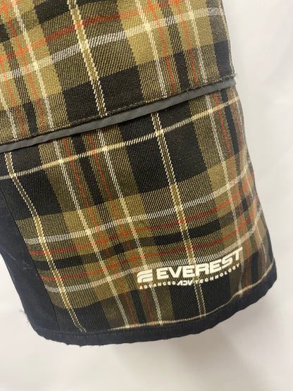 Everest Brown Chequered Insulated Fleece Lined Kids Salopettes 28"