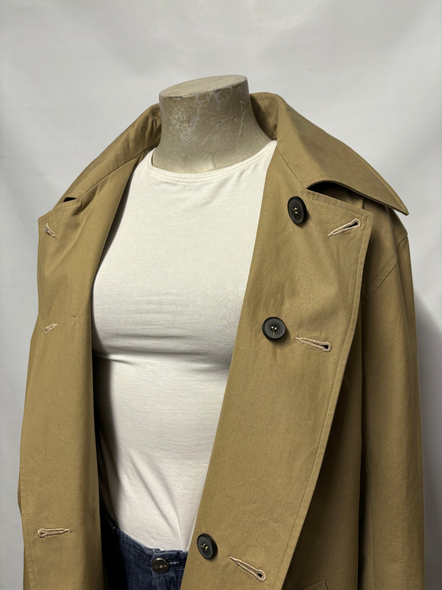 Lea Boberg P.C Sand Twill Trench Coat Small 1