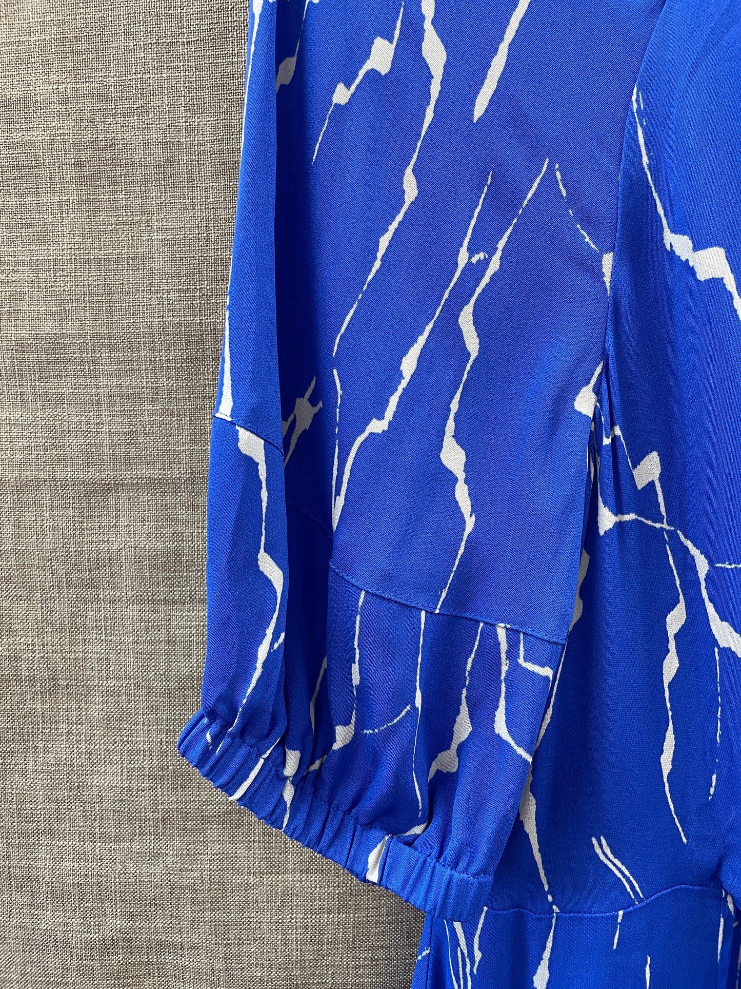 Whistles New with Tags Cobalt Blue Print Lightweight Maxi Dress UK 12
