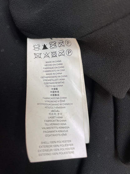 Michael Kors White Polka Dot Black Pleated Dress Size S