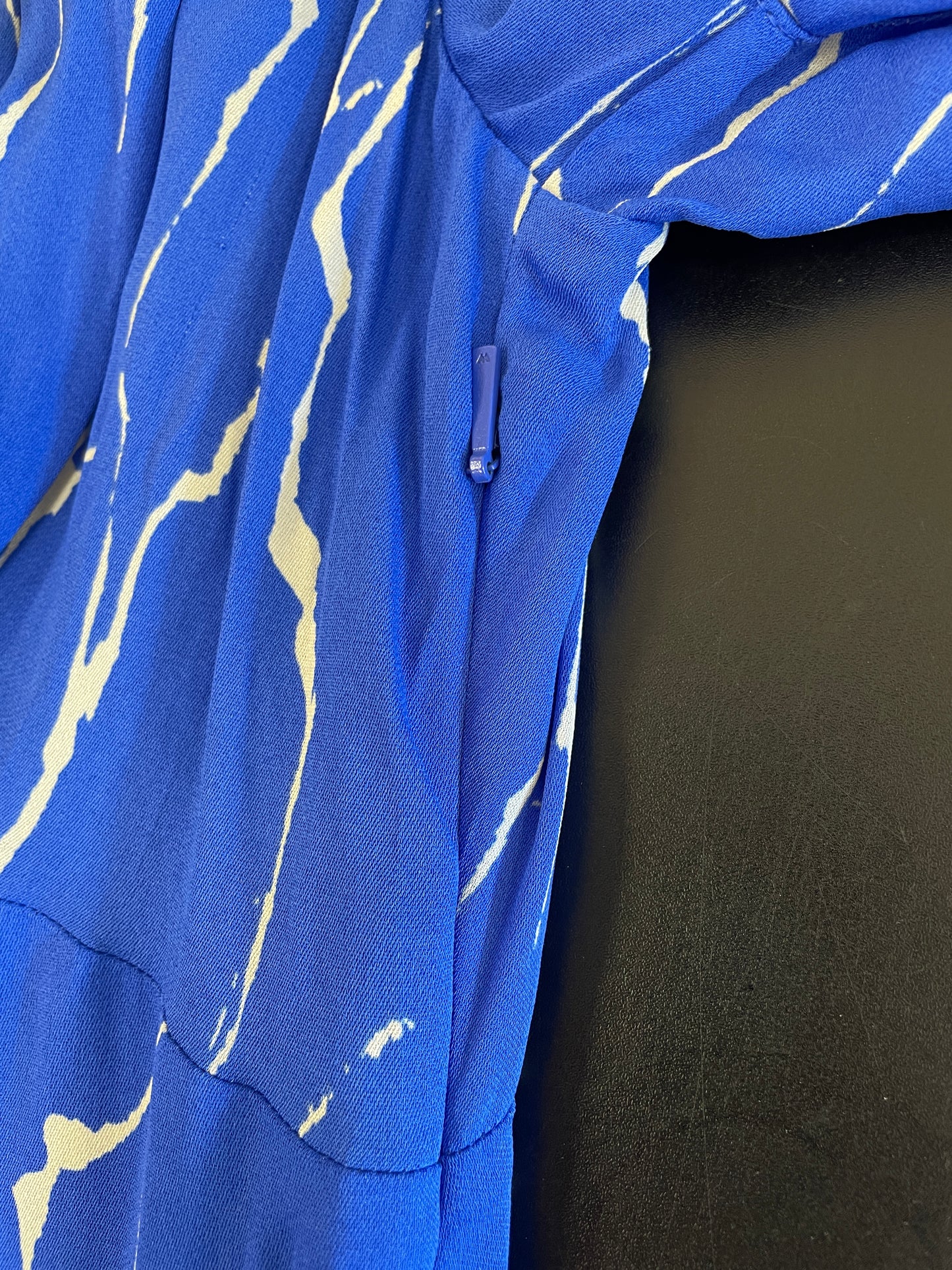 Whistles New with Tags Cobalt Blue Print Lightweight Maxi Dress UK 12