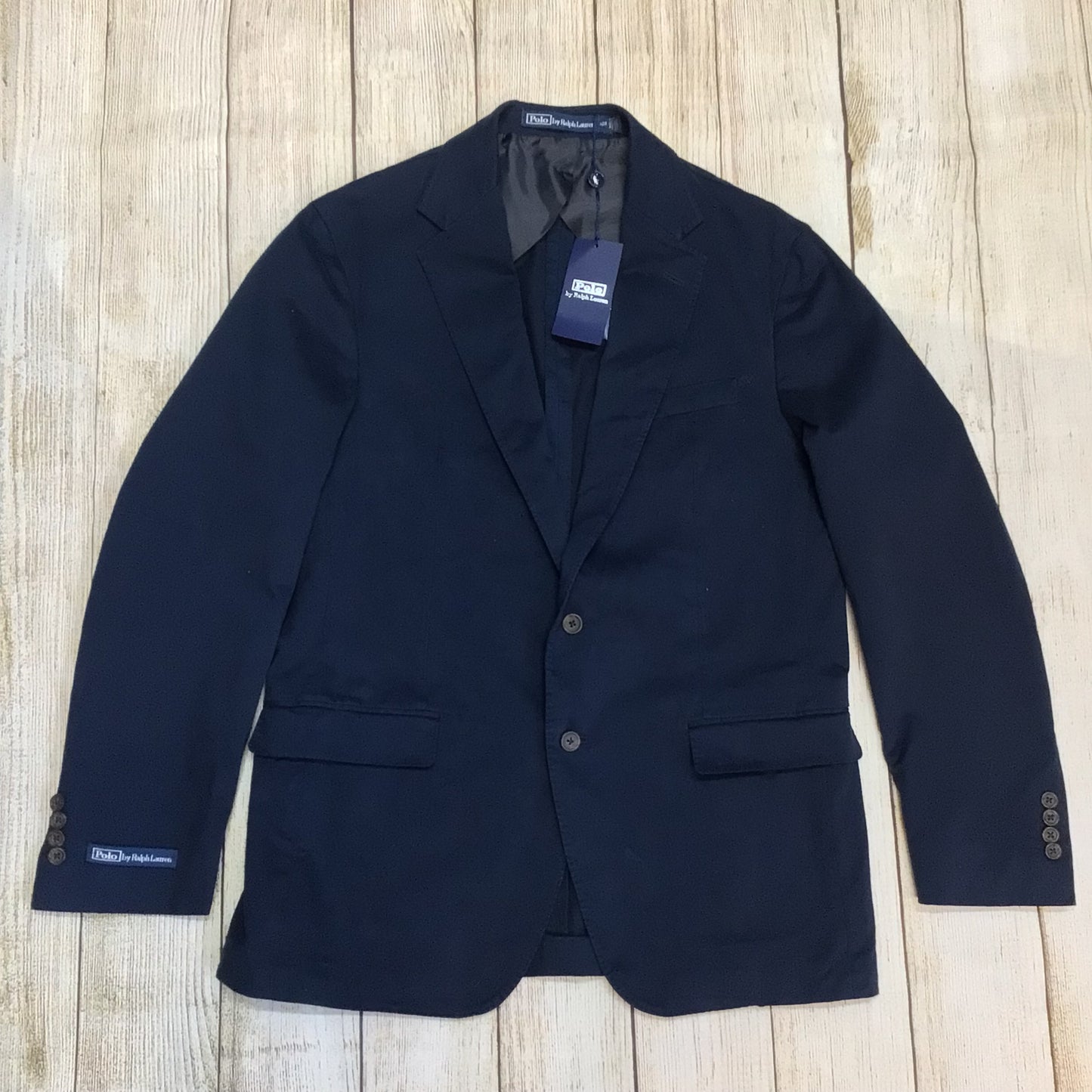 BNWT Polo Ralph Lauren Blue Cotton Blend Blazer Jacket Size 42R