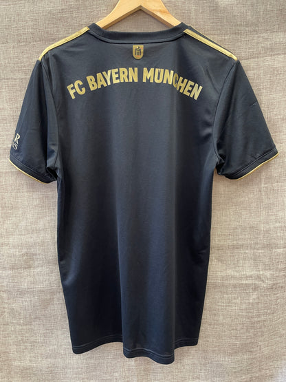 Bayern Munich Black 2021 - 2022 Away Football Soccer Top Large