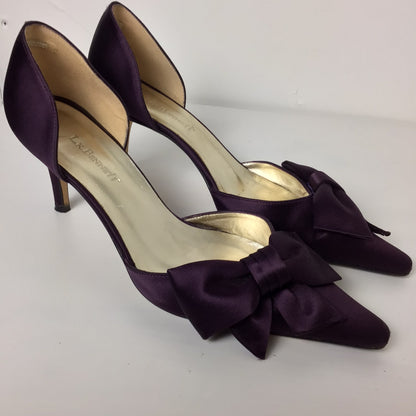 LK Bennett Purple Stiletto Pointed Heels Size UK 7 EU 41