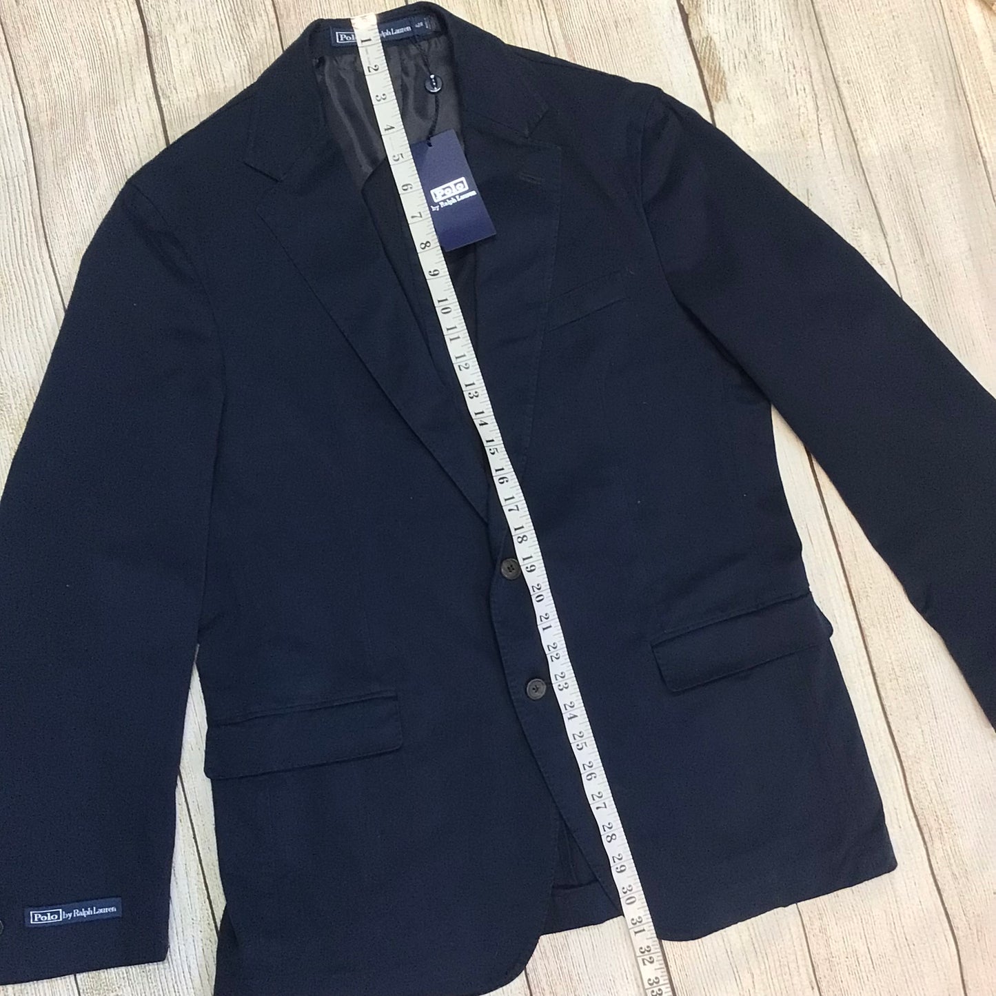 BNWT Polo Ralph Lauren Blue Cotton Blend Blazer Jacket Size 42R