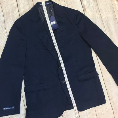 BNWT Polo Ralph Lauren Blue Cotton Blend Blazer Jacket Size 42R