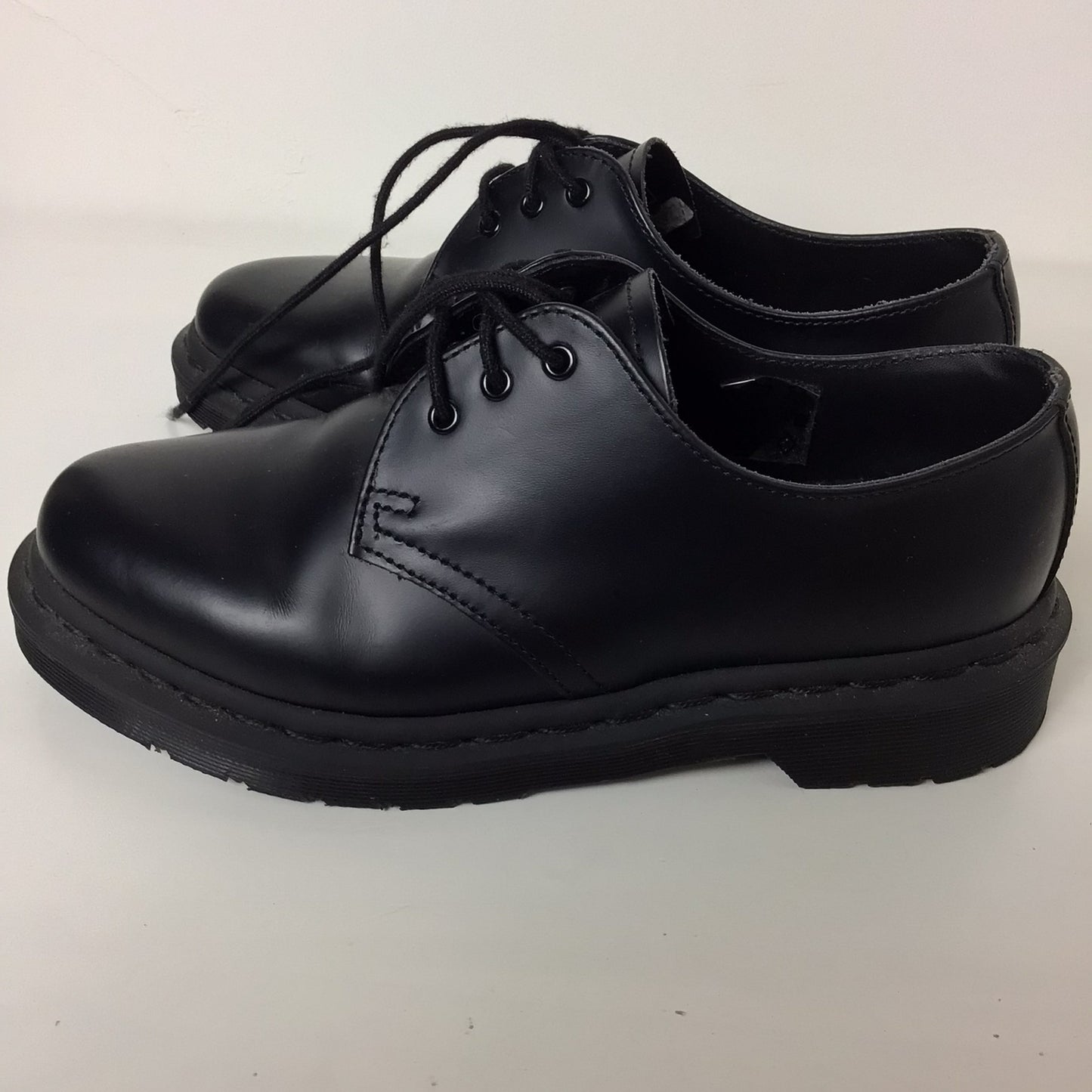 Dr Martens Black 1461 Mono Smooth Leather Oxford Shoes Size UK 4